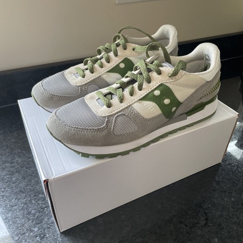 Saucony Shadow Original Unisex Grau/Grün Sneaker Größe 6,5 EU 40,5 Herren »