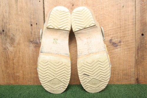 Vintage HANNA ANDERSSON Yellow Patent Leather Wood Heel Sandals EU 32 ≈ US 1 - Picture 5 of 10
