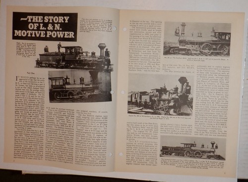 Louisville & Nashvile Railroad 1946 Brochure - The Story of L&N Motive Power - Picture 2 of 2