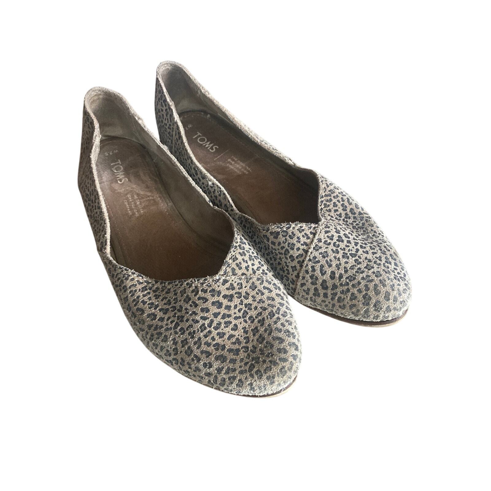 Pointed Toe Toms Animal Print Flats Toms Jutti Flats Leopard Suede