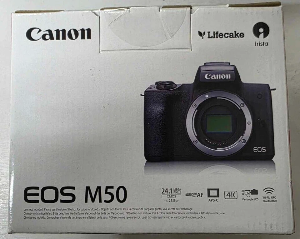 Canon EOS M50 Mirrorless Camera Body (Black) New Sealed - Image 4 of 4