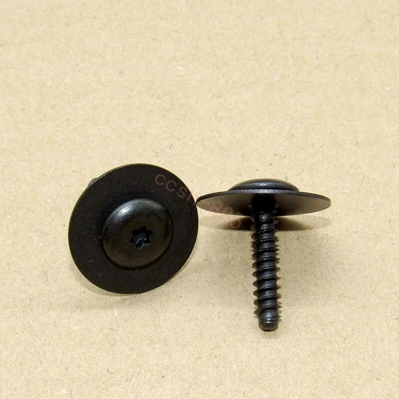10 Pcs Black Car Inner Fender Splash Shield Bolt Screw For GM Chevrolet GMC - Imagem 4 de 4