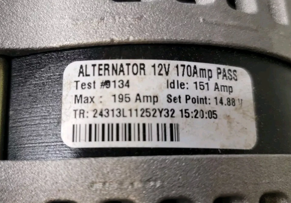 Генератор переменного тока GMC ACADIA 2012 Remy 12854 ВОССТАНОВЛЕН, но НИКОГДА НЕ УСТАНАВЛИВАЛСЯ. - Изображение 3 из 4