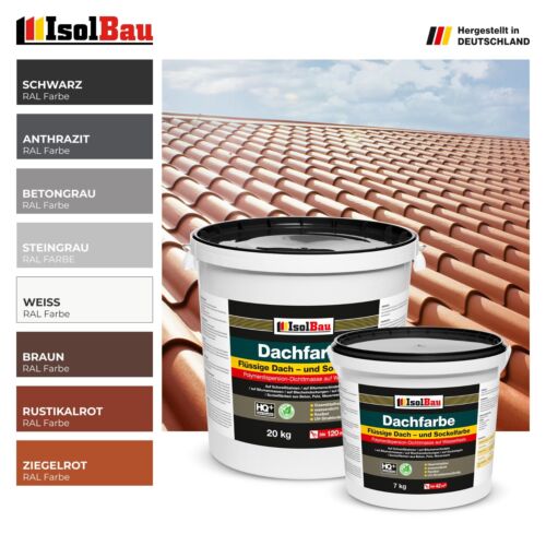 Couleur de toit couleur de socle peinture de toit UV stable rouge brique anthracite gris pierre marron - Photo 1/45