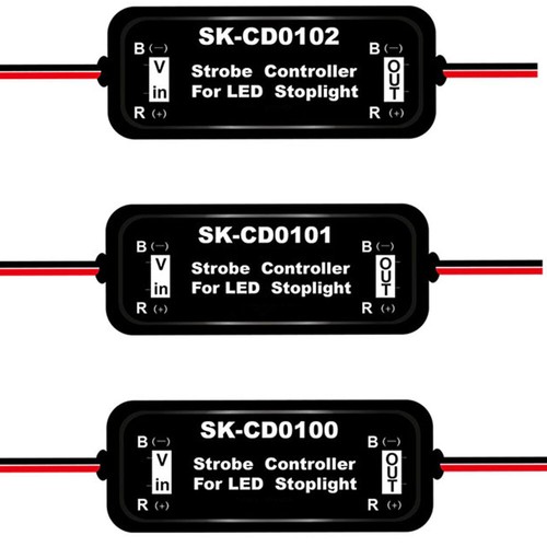 2x 12-24V Flash Strobe Controller Flasher Module For Car LED Brake Stop Lamp HOT - 第 11/14 張圖片
