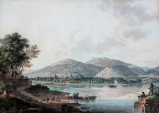 Friedrich Wilhelm MORITZ, Presumed View Of Neuchâtel, Switzerland, Drawing, Lory