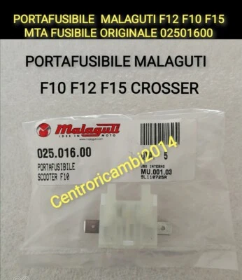 MALAGUTI PORTAFUSIBILE PORTAFUSIBILE MALAGUTI F12 F10 F15 MTA FUSIBILE F10 F12 CIAK ORIGINALE 02501600