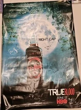 True Blood HBO TV Series 27X40 Tru Blood signed Poster see poster condition rare