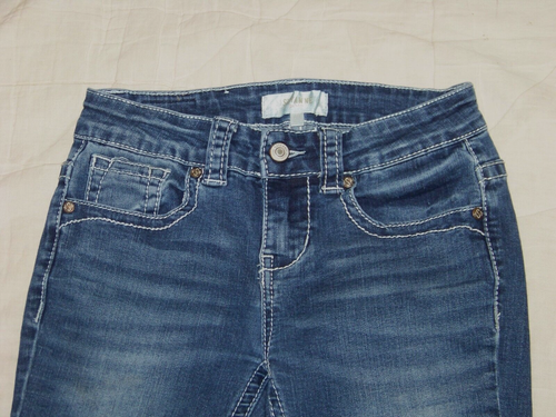 Girls Shyanne Jeans with Horse Embroidered Pockets - Size 10 - Picture 4 of 12