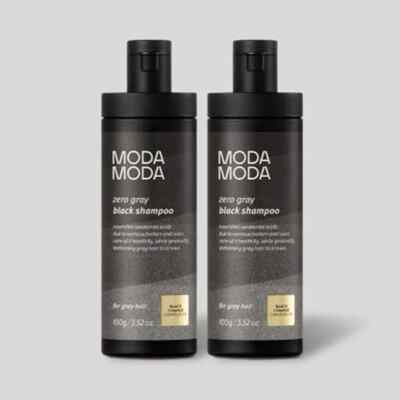 ModaModa Zero Gray Black Shampoo 100g x 2ea / Darkening Gray Hair / K-Beauty