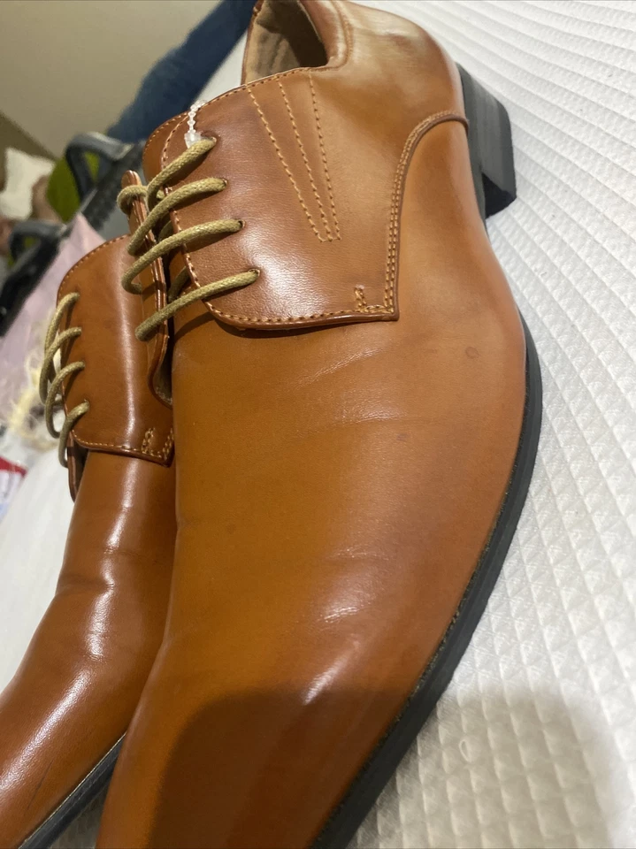 Zapatos Oxford Bruno Marc Para Hombres Marrón Informal Con Cordones Clásicos Zapatos de Vestir Talla 10 Foto 3 de 4