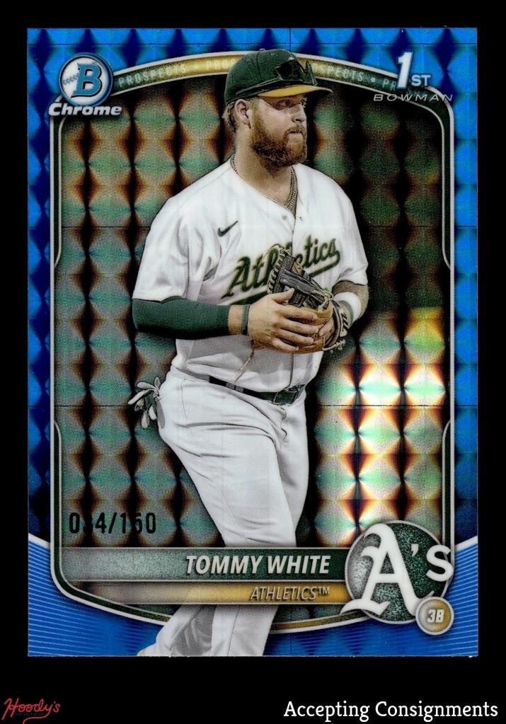 2025 Bowman Chrome Blue Geometric Refractors #BCP251 Tommy White 1st Rookie /150