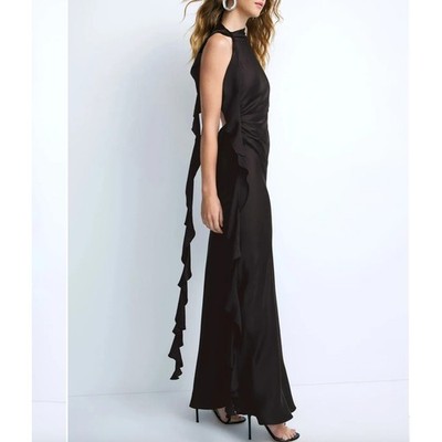 sachin and babi light blue dress Shona Joy La Lune Draped Side Split Midi Dress  Bluefly