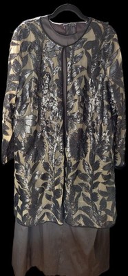 chicco's Women s Plus 20 Mid-Length Floral Sheer Open Front Overcoat Jacket