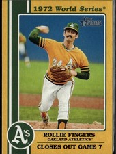2021 Topps Heritage #72WS-10 Rollie Fingers 1972 World Series Highlights