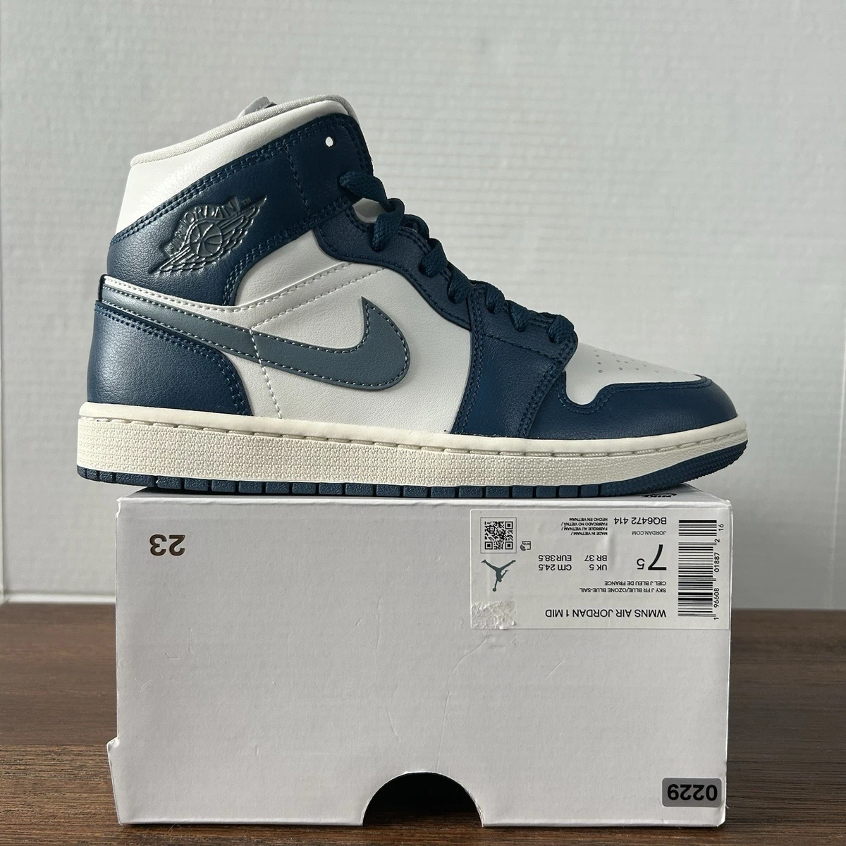Jordan 1 Mid Sky J French Blue W for sale | Authenticity Guarantee 