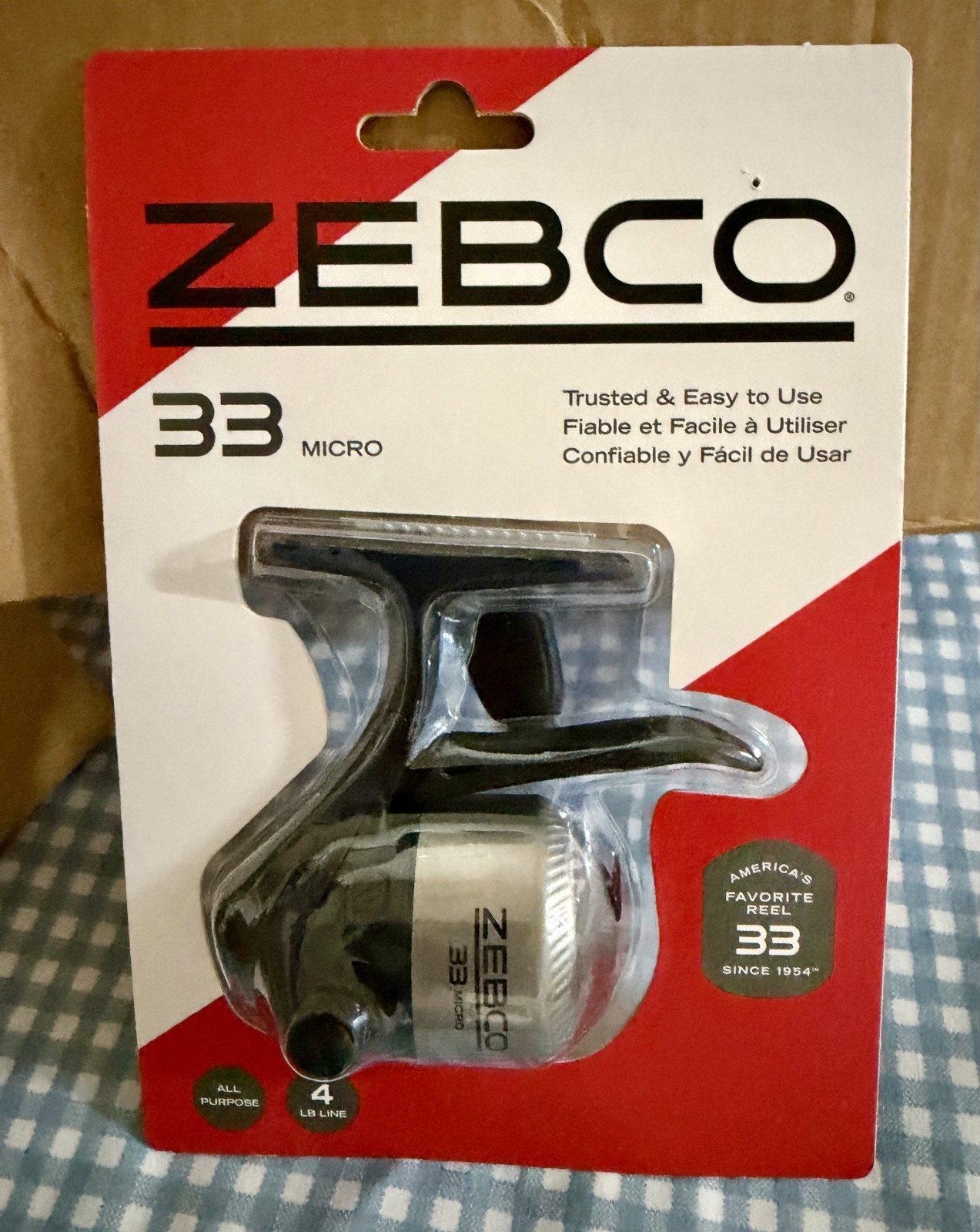 Zebco 33 Micro Trigger spin 4.3:1 Reel 33MTN Free Shipping