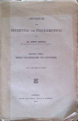 Grundzüge der Differential- und Integralrechnung, Erster Theil: Reele veränderli