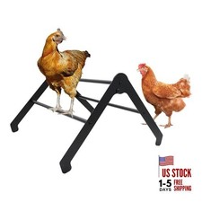 Chicken Roosting Bars, Metal Chicken Perch with Metal Stand, Roosting Bars for