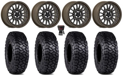 Valor V14 15'' Wheels Root Beer 30'' Intersect Tires Can-Am Defender