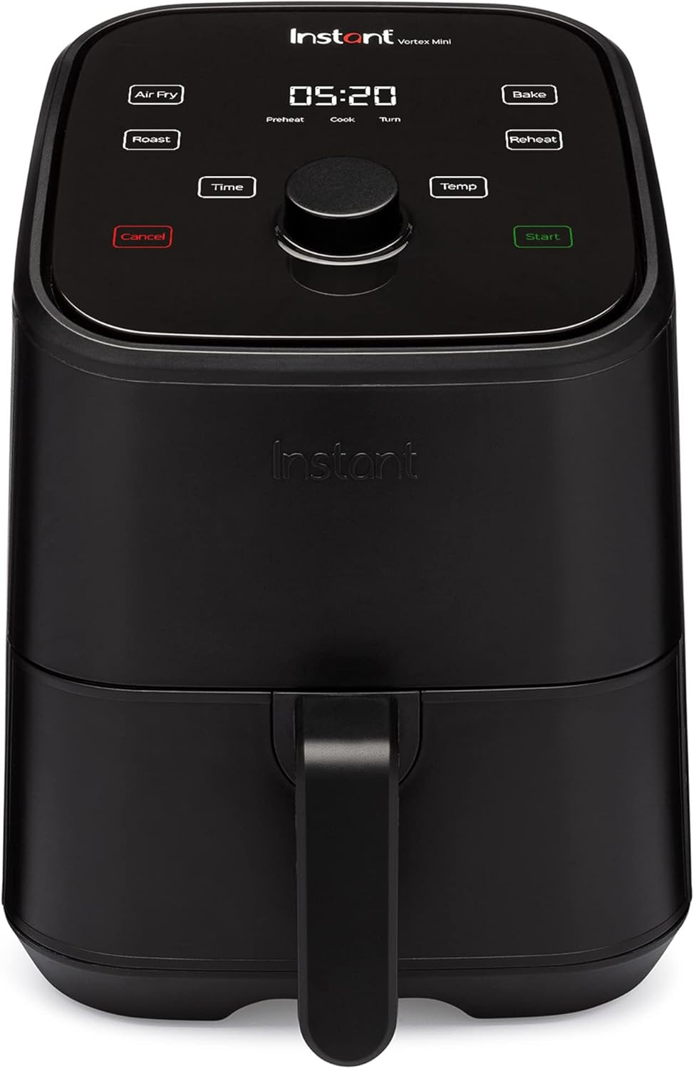 Instant Pot Vortex 2QT Mini Air Fryer,Small fryer that 2QT, Black-image