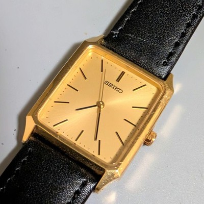 Seiko Quarzuhr Square 7N01-5180 Herren SS 27,2mm aus Japan