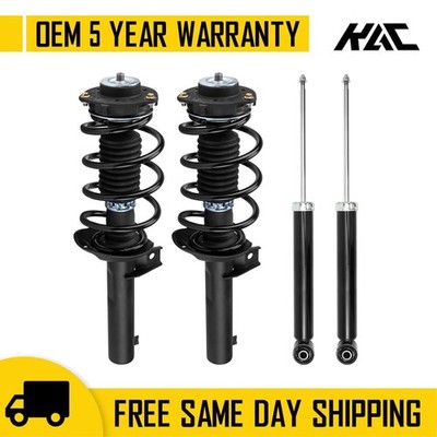 4pcs Front & Rear Struts Shock Absorbers For Volkswagen Golf Jetta 2010-2014