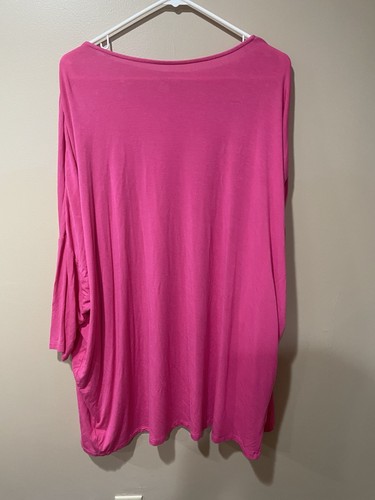 Cardigan Lane Bryant aperto davanti con tasche ~ Taglia 18/20 ~ Rosa Caldo - Foto 2 di 10