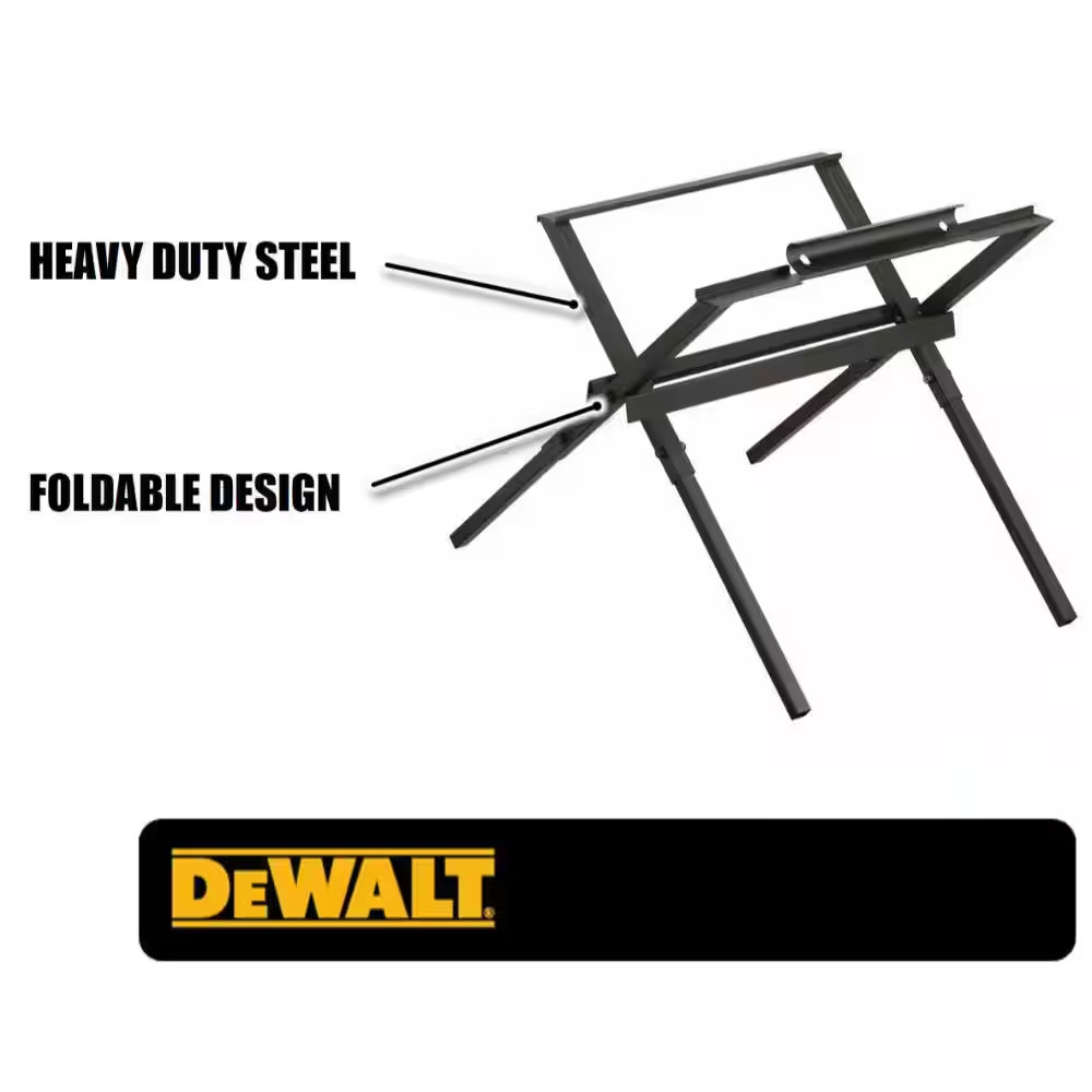 DEWALT DW7451 10 In. Compact Tool Table Saw Stand Accessories for Jobsite NEW
