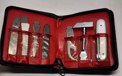 Folding Multi Tool Kit 7pc With Black Case Made In Japan