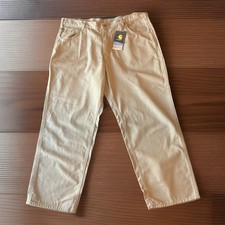 NWT Carhartt FR Cat 2 Mid weight Canvas Jean Beige 42x30
