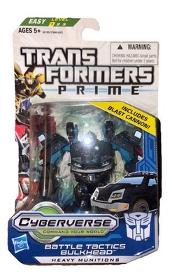 Transformers Prime Cyberverse BATTLE TACTICS BULKHEAD Commander Series 2 New