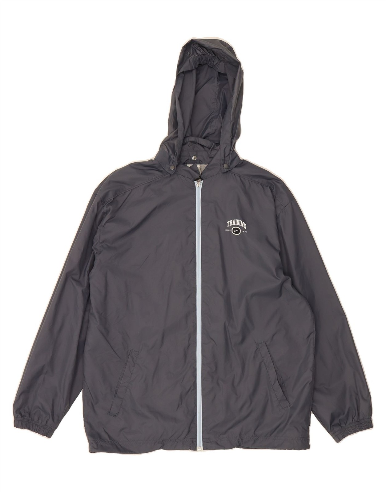 SACAI X NIKE NIKE Giacca antipioggia ragazzo con cappuccio 13 14 anni XL grigio nylon CU10