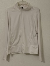 Champion XXL White Full Zip Athletic Jacket  Pockets Lightweight