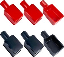 6pcs Battery Terminal Cover Soft Rubber Insulating Battery Terminal Protector