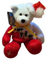 Bear Claus 9” Plush Christmas Bear by Limited Treasures NWT