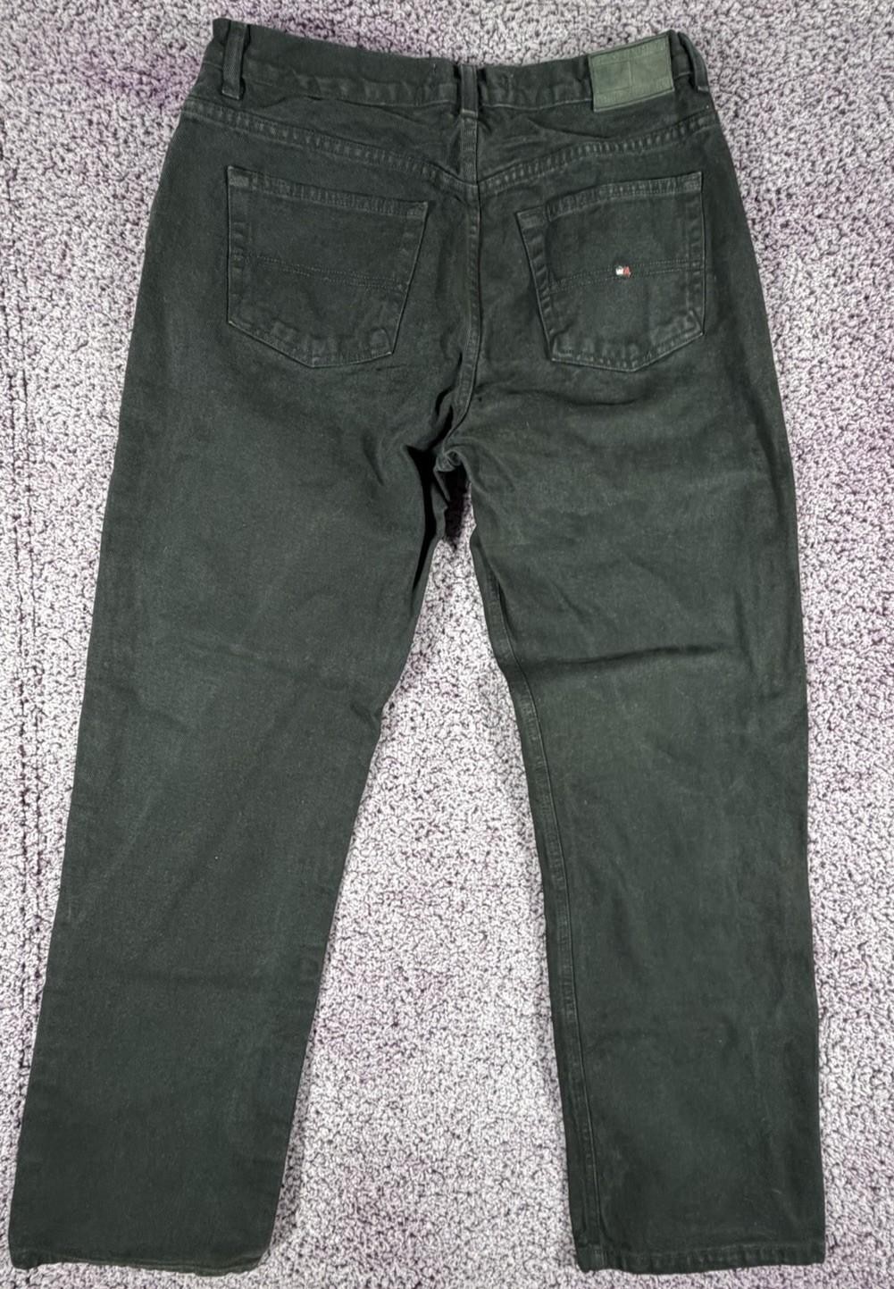 Tommy Hilfiger Boyfriend Jeans Womens 12 Relaxed Straight Leg Black Vintage Y2K thumbnail 2