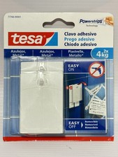 Tesa Adhesive Nails for Tiles & Metal (2 Pack) Powerstrips 4kg Hold Removable