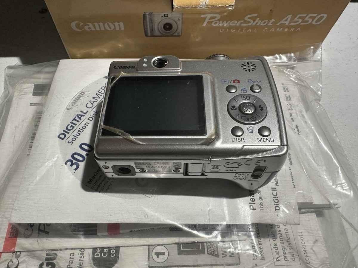 Canon PowerShot A550 Compact Digital Camera -Silver