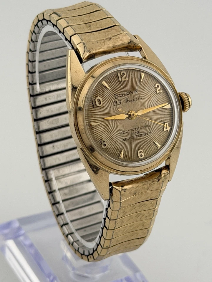 Bulova 23 Jewels Automatic Watch 10K Gold Filled w/ Box – 1958 Vintage - Image 2 of 4