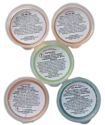 5er Mix - Gel Wax Melts - STARK DUFTEND - Jelly Wax Melts