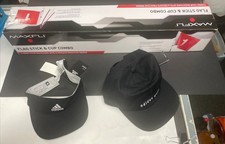 Maxfli Golf Flag Stick Cup Combo 6 FT Flag, Black Adidas Hat And Visor New