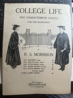 N  14 Oddity Sheet Music College Life: ALUMNI REUNION DUET
