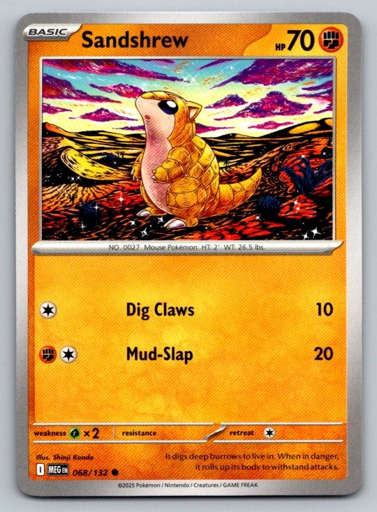 Sandshrew ME01: Mega Evolution 068/132 NM