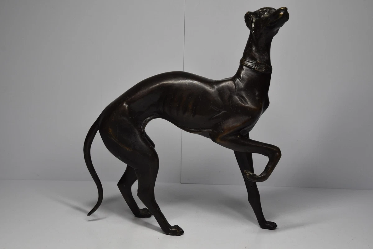グレイハウンド　ブロンズ　置物　鉄製　ビンテージ　レトロ　ワイマナラー Greyhound Collectibles for sale | eBay