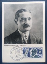 CARTE MAXIMUM TIMBRE N° 1526 ESNAULT PELTERIE OBLITÉRÉ LE BOURGET 1967