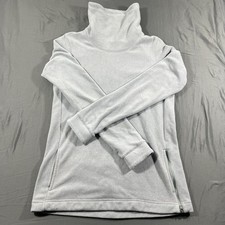 Nike Sweatshirt Womens S Gray Therma Fleece Polar Dri-Fit Training Funnel Neck