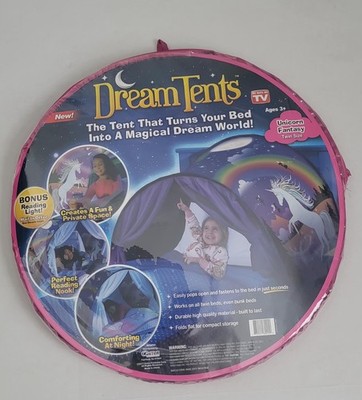 Ontel Dream Tents Unicorn Fantasy Rainbow Pops Open Twin Size Pink Ages 3+