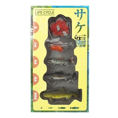 The Access Figure Salmon LIFE CYCLE Animal Aquarium Toyfrom JP