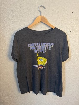 Spongebob Shirt Nickelodeon Mens Shirt Graphic Print Size XL